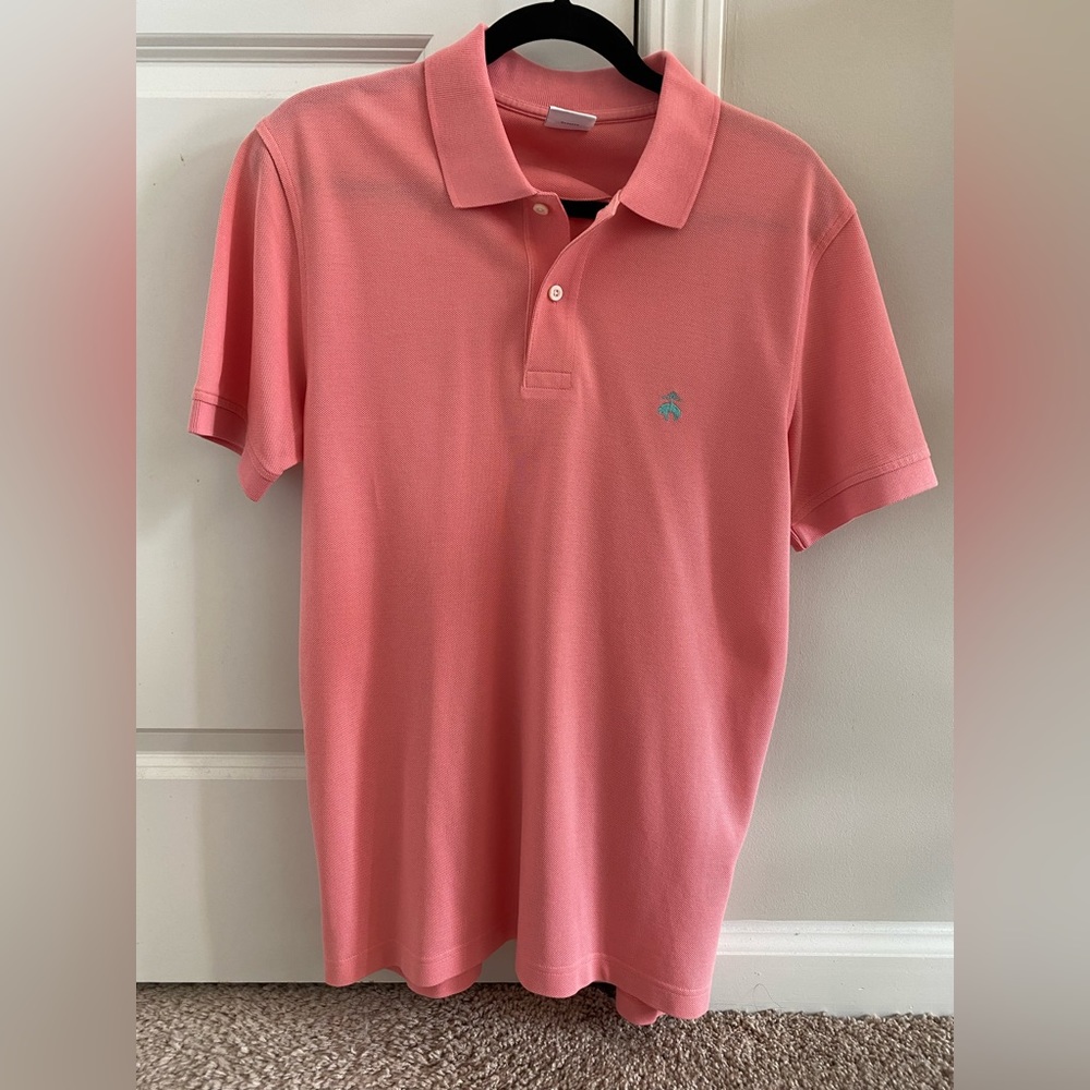 Brooks Brothers Coral Slim Fit Polo Shirt